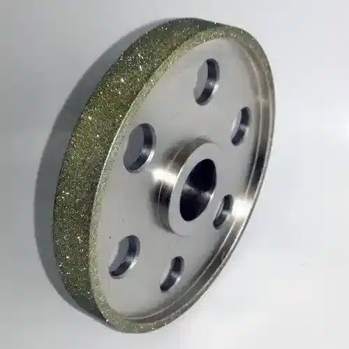 Electroplated diamond grinding wheel for carbide