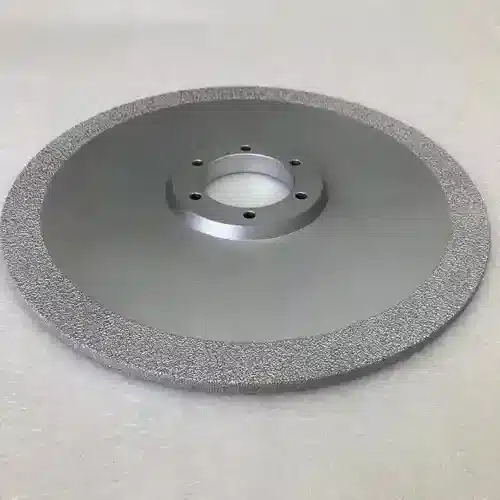 Grinding cast iron with parallel brazed grinding wheels